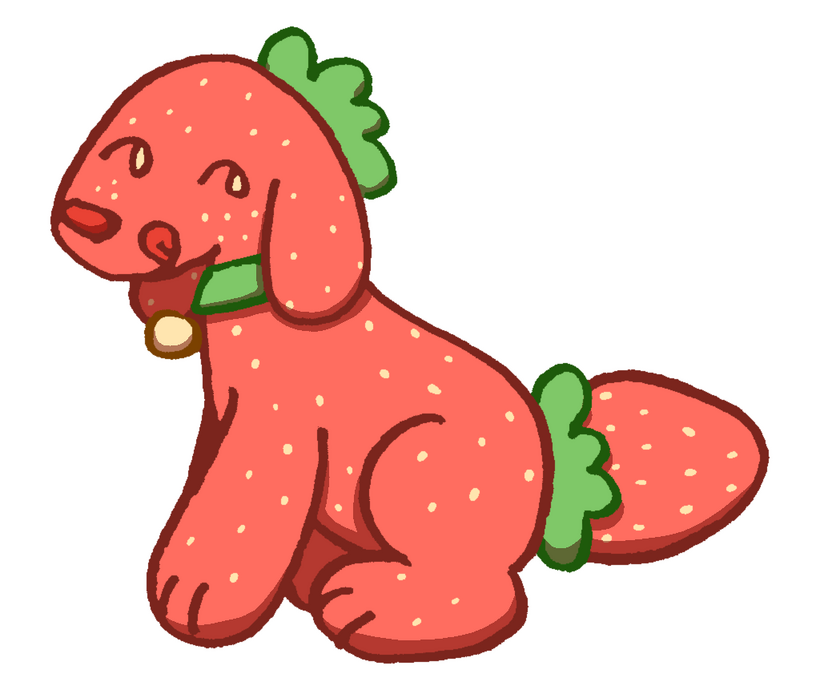 strawbuddy - sticker design