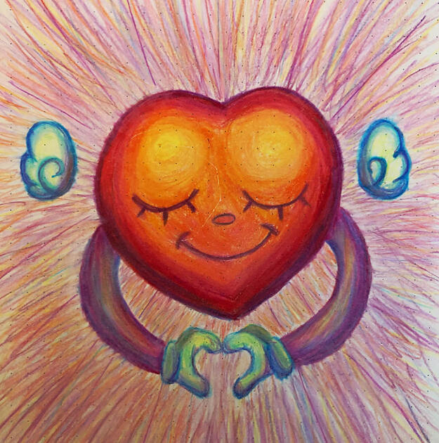 i am love - colored pencil on paper