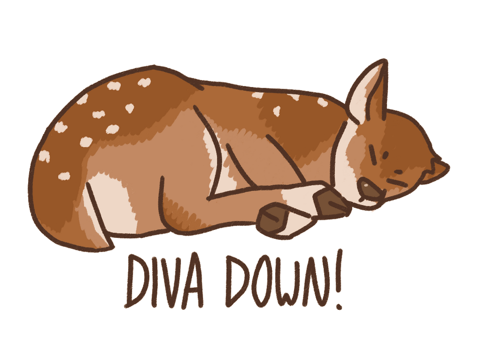 DIVA DOWN! - sticker design