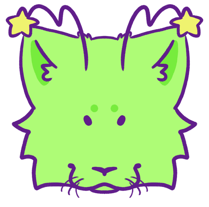ALIEN CAT - sticker design