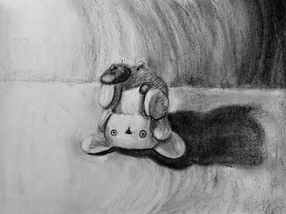 untitled - 11x14; charcoal on paper; assignment